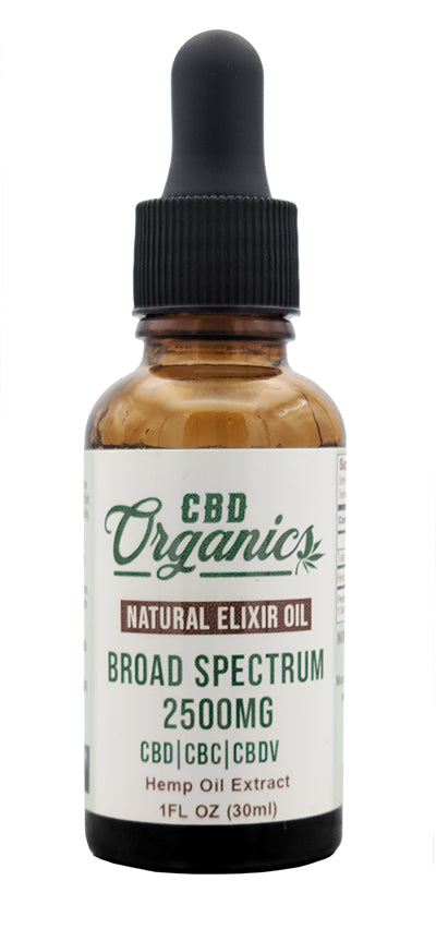 CBD Oil 2500mg Broad Spectrum - CBD Organics